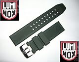 Luminox Rubber Watch Band BOUBLE PRONG BUCKLE EVO 3050 / 3950 Series 23mm