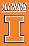 Illinois Fighting Illini Applique Embroidered Banner Flag (44x28) NCAA College Athletics Fan Shop Sports Team Merchandise