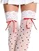 Alle Produkte : MusicLegs Poker Stockings, weiss/rot/schwarz (white/red/black), Onesize 8 1/2-10