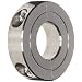 Climax Metal H2C-062-S Shaft Collar, Stainless Steel, Two Piece , Clamp Style, 5/8" Bore, 1-1/2" OD, 13/32" Wide, With 10-32 Clamp Screw