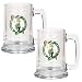 Boston Celtics NBA Set of 2 Beer Glass Tankard Mugs