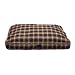 Classic Gusseted Bed Medium Plum Plaid 32 inch x 46 inch x 4 inch