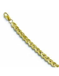 Leslies 10k Yellow Gold Diamond-Cut Bracelet