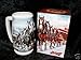 Budweiser 2008 Clydesdale 75th holiday beer stein mug