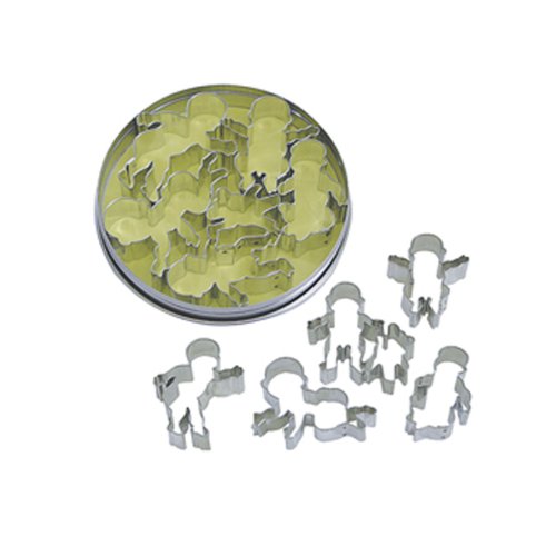 Dress My Cupcake DMC41CC1815 Baby 5-Piece Cookie Cutter in Tin Box