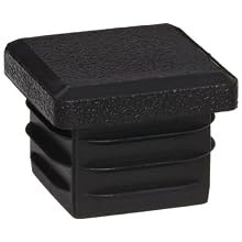 Kapsto 260 Q 2020 1.5 - 2 Polyethylene Square Plug, Black, 20 mm (Pack of 100)