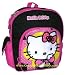 Hello Kitty Black Pink Toddler School Backpack Small
