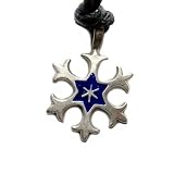 Snowflake for Purity New Age Pewter Pendant on Adjustable Cord Necklace