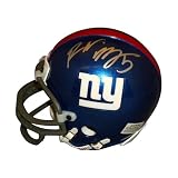 R.W. McQuarters Autographed New York Giants Mini Helmet