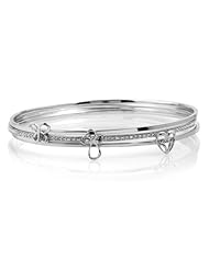 Jessica Simpson I Am Irresistible Diamond Bangle Set 1/20ctw
