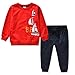 Miniowl Kids Boys Clothing Sets Ship Pattern Long Sleeve T-shirt Pants 2T-6T