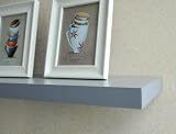 Ennospace 48 Inch x 10 Inch x 2 Inch Chicago Wall Shelf Display Floating Shelves Silver Ennospace 48 Inch x 10 Inch x 2 Inch Chicago Wall Shelf Display Floating Shelves Silver