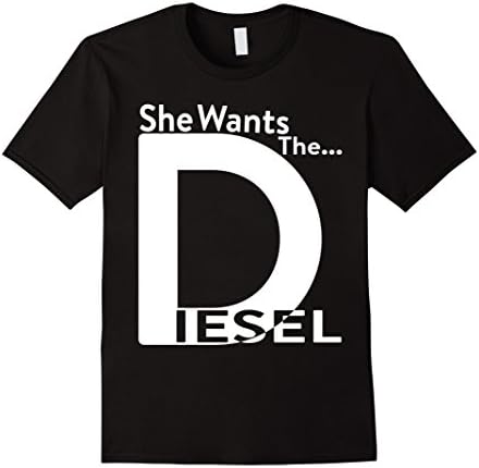 Men's She Wants The Diesel T-shirt 2XL Black