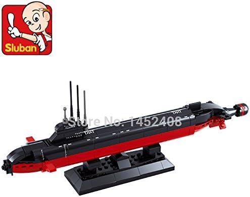 COOL Sluban B0391 NUCLEAR SUBMARINE Army NAVY Warship DIY Model Building Blocks Bricks Toys Gift arma scale models 193PCS