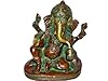 Ganesha Spiritual Statue Ganesh Brass Sculpture, Yoga Gifts 5"