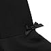 TiaoBug Girls' Sheer Ruffle Short Sleeve Tutu Skirted Ballet Dress Gymnastic Leotard for Dance/Ballet/Trainning Size 5-6 Black