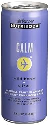 airforce Nutrisoda Calm, Wild Berry and Citron, 8.4-Ounce Cans (Pack of 12)