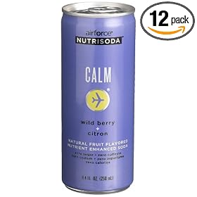 airforce Nutrisoda Calm, Wild Berry and Citron, 8.4-Ounce Cans (Pack of 12)