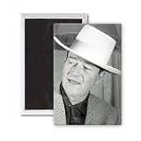 John Wayne - 3x2 inch Fridge Magnet - large magnetic button - Magnet