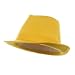 Canvas Fedora Hat / Yellow