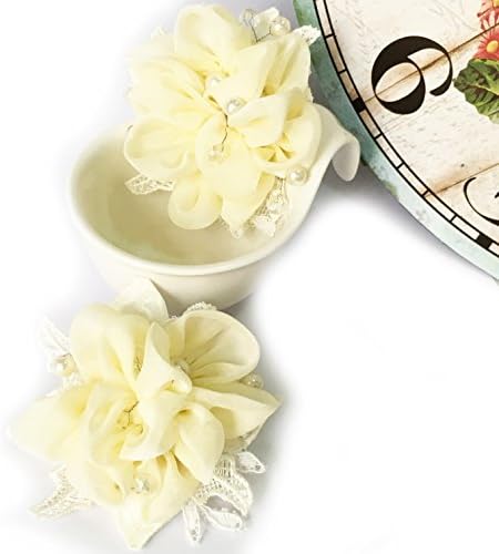 Ivory Bridal Flower Hair Clip, Wedding hair accessories, Flower hair accessories