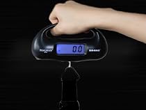 XS - BAG - DIGITAL LUGGAGE SCALE WITH INBUILT TORCH & TAPE MEASURE - WEIGHS UP TO 35 KG