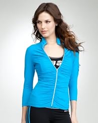 Ruched Funnel Jacket - BEBE SPORT