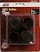 SHEPHERD HARDWARE 51243 CHAIR LEG RUBBER STRAIGHT TIP 1-1/8"