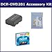 Sony DCR-DVD201 Camcorder Accessory Kit includes: 638002 Tape/ Media, SDNPFM50 Battery, ZELCKSG Care & Cleaning