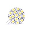 Disc Type G4 Base Side Pin 15 SMD LED, 10 Watt Holagen 197 Lumen Bulb Replacemnt For RV Camper Trailer Boat Marine Warm White, 1114WW