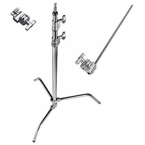 Avenger A2033LKIT Steel 40-Inch Sliding Leg C-Stand with Grip Kit (Chrome)