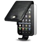 LG OPTIMUS BLACK P970 BLACK PREMIUM PU FLIP CASE / COVER / POUCH / HOLSTER + SCREEN PROTECTOR PART OF THE QUBITS ACCESSORIES RANGE