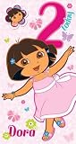 Dora The Explorer - Age 2 Birthday Card & Badge - 2nd
