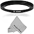 Goja 77-82MM Step-Up Adapter Ring (77MM Lens to 82MM Accessory) + Premium MagicFiber Microfiber Cleaning Cloth