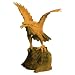 Handcarved Soaring Eagle Decorative Wood Statue