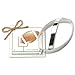 Football Cookie Cutter Gift Set - Steel Plated Tin - 5 Inches - by Ann Clark Ltd