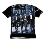 The Beatles - Strutting Adult Navy S/S Tshirt