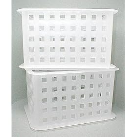 <b>Basket Frosted-Set of Two - (Frosted Clear) - Small - Set of Two</b>