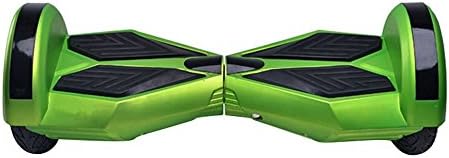 Fish Smart Self Balancing Scooters Drifting Board Electric Scooter with Bluetooth Speaker LED Light 8" Two Wheel (gree+black)
