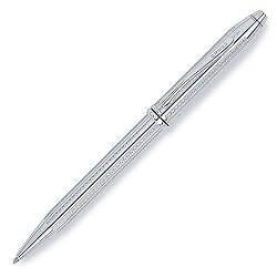 Cross Townsend, Platinum, Ballpoint Pen, with Diamond Pattern Engraving (AT0042-1)