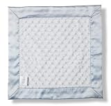 SwaddleDesigns Baby Lovie - Plush Dots with Pastel Blue Satin