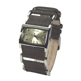 Bench BC0025BR Watch with Brown Distressed Leather Strap and Champagne Dial