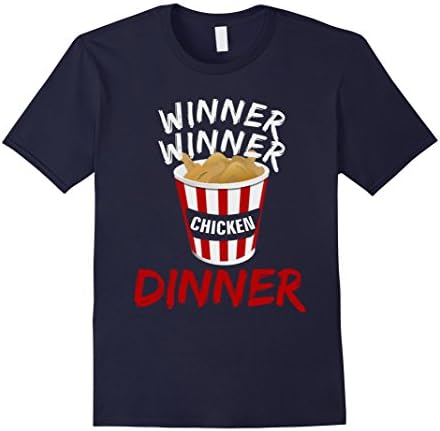 Men's Winner Winner Chicken Dinner Wings Thighs Drumsticks T-shirt 3XL Navy