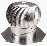 Roof Vents: Ventamatic CX12IBALWG Wind Turbine Attic Ventilator with Base and Riser