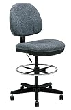 Global(R) Super Drafting Chair, Kate II Fabric, Gray