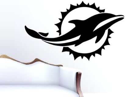 Miami Dolphins NFL American Football Team Logo Sport Wall Vinyl Decal Mural Decals Sticker W1317