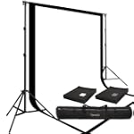Two Prism 10x20' 100% Cotton Muslin Backdrops and The Ravelli Full Size 10x12' Background Stand Set