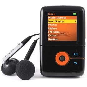Creative Zen V 1GB MP3 Player with Colour Screen - Black/Orange