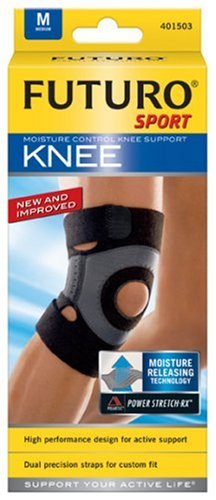 HealthPersonalCare: Futuro Sport Moisture Control Knee Support, Medium  15.0 to 17.0 Inch   Pack of 2 