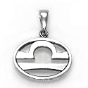 Libra MUT Pendant (9/24 - 10/23). Egyptian Astrology. Zodiac of Dendra. Sterling Silver